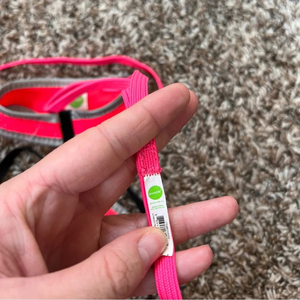 Pink Cat Leash/Harness
